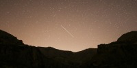 Leonids meteor streaks across the sky in Ankara, Turkey on Nov. 17, 2020. 