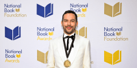 Justin Torres at the National Book Awards ceremony in New York.